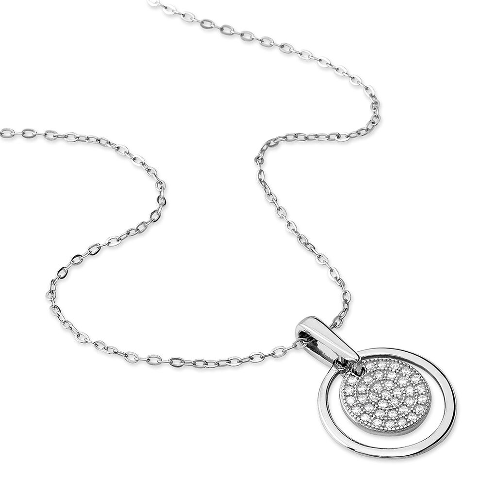 Collier Valerie Argent Blanc Oxyde De Zirconium - Colliers fantaisie Femme | Histoire d’Or