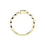 Bague Chain Or Jaune Am&eacute;thyste - Bagues solitaires Femme | Histoire d&rsquo;Or