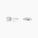 Boucles D'oreilles Puces One Platine Blanc Diamant - Clous d'oreilles Homme | Histoire d&rsquo;Or