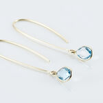 Cr&eacute;oles Phie Poire Or Jaune Topaze - Boucles d'oreilles cr&eacute;oles Femme | Histoire d&rsquo;Or