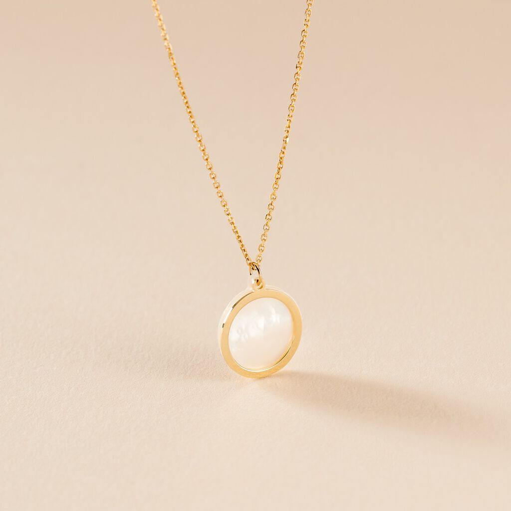 Collier Na&iuml;ade Or Jaune Nacre - Colliers Femme | Histoire d&rsquo;Or