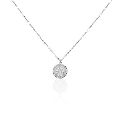Collier Argent Blanc Hosni - Colliers Zodiaque Homme | Histoire d’Or