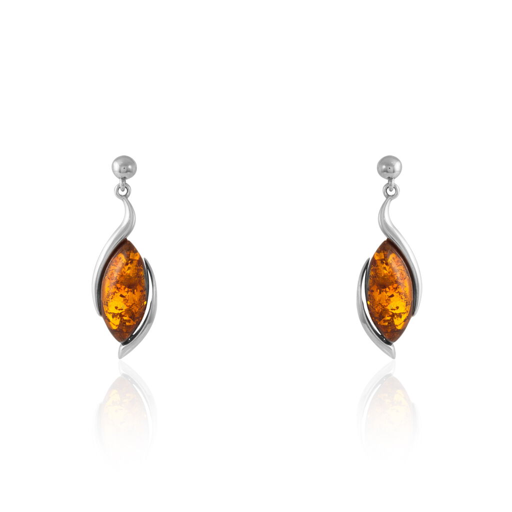 Boucles d'oreilles pendantes en argent sterling 925 pur pour femme,  véritable ambre baltique poire orange pierre précieuse incroyable boucles  d'oreilles fabriquées à la main pour elle : : Produits Handmade