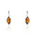 Boucles D'oreilles Pendantes Vyara Argent Blanc Ambre - Boucles d'oreilles fantaisie Femme | Histoire d’Or