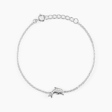 Bracelet Court Argent Blanc Giullia Oxyde De Zirconium - Bracelets Femme | Histoire d&rsquo;Or