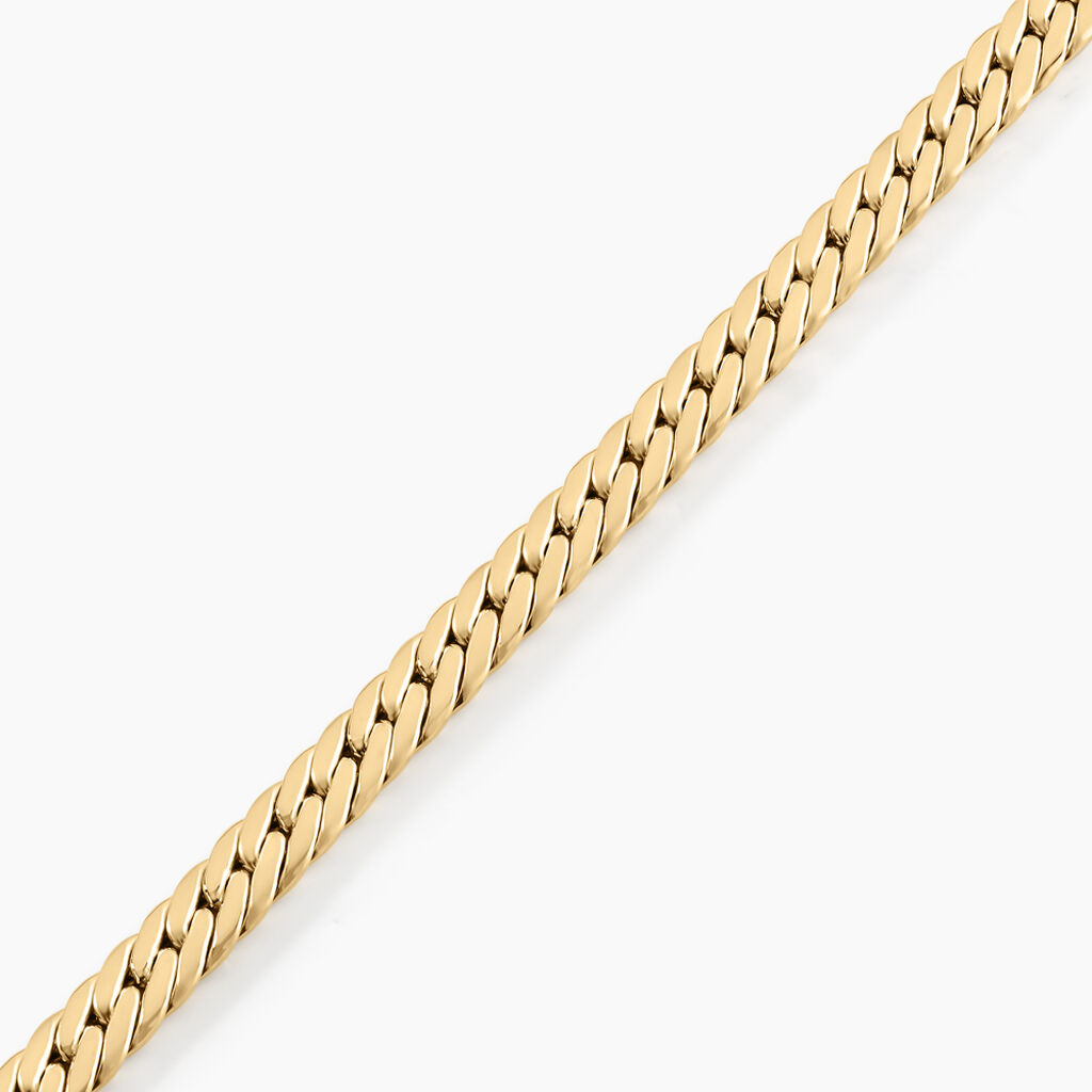 Bracelet Or Jaune Izel Maille Anglaise - Bracelets cha&icirc;ne Femme | Histoire d&rsquo;Or