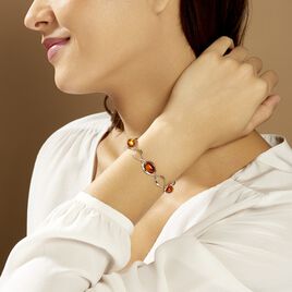 Bracelet Argent Blanc Aida Ambre - Bracelets Femme | Histoire d’Or