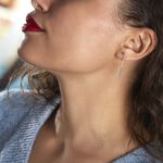 Boucles D'oreilles Pendantes Argent Blanc Maic - Boucles d'oreilles fantaisie Femme | Histoire d&rsquo;Or