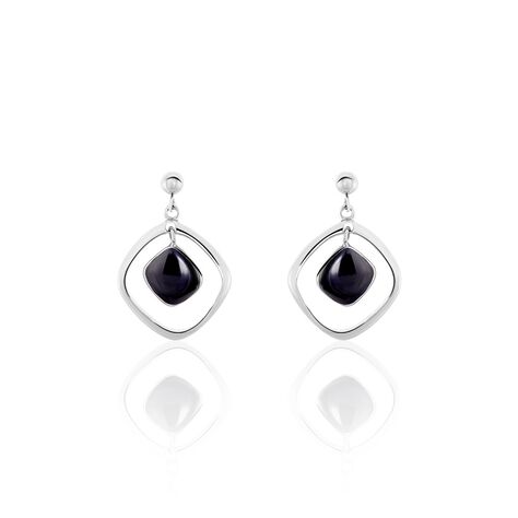 Boucles D'oreilles Pendantes Hayata Acier Blanc - Boucles d'oreilles fantaisie Femme | Histoire d’Or