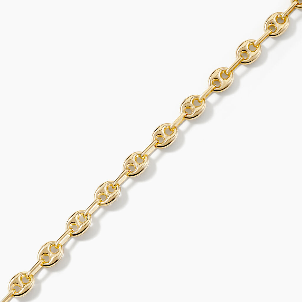 Bracelet Maille Dami Maille Grain De Cafe Or Jaune - Bracelets chaîne Homme | Histoire d’Or