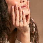 Bague The Crown Or Jaune Oxyde De Zirconium - Bagues avec pierre Femme | Histoire d&rsquo;Or