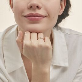 Bague Nucia Or Jaune Diamant - Bagues avec pierre Femme | Histoire d’Or