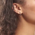 Boucles D'oreilles Puces Nolia Or Blanc Saphir Et Diamant - Boucles d'oreilles pendantes Femme | Histoire d&rsquo;Or