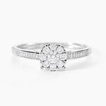 Bague Cilka Or Blanc Diamant - Bagues avec pierre Femme | Histoire d&rsquo;Or