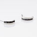 Boucles D'oreilles Puces Demi Lune Or Blanc Diamant - Clous d'oreilles Femme | Histoire d’Or