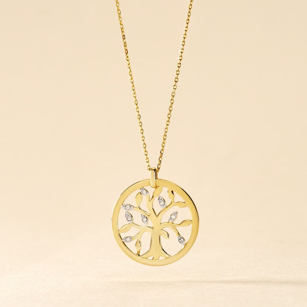 Collier Or Jaune Argius Diamants - Colliers Femme | Histoire d&rsquo;Or