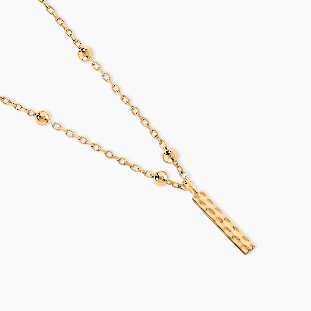 Collier Plaqu&eacute; Or Jaune Lettra - Bijoux sans pierre Femme | Histoire d&rsquo;Or