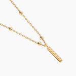 Collier Plaqu&eacute; Or Jaune Lettra - Bijoux sans pierre Femme | Histoire d&rsquo;Or