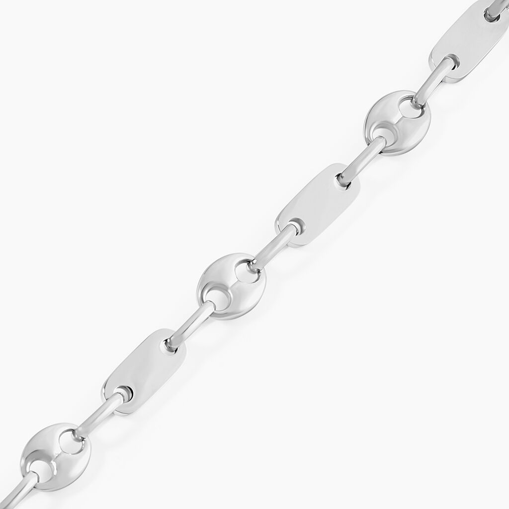 Bracelet Kobe Acier Blanc - Bracelets Homme | Histoire d&rsquo;Or