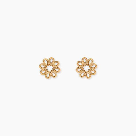 Boucles D'Oreilles Puces Tianna Plaqu&eacute; Or Jaune - Boucles d'oreilles fantaisie Femme | Histoire d&rsquo;Or