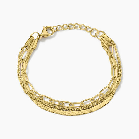 Bracelet Mandera Acier Jaune - Bracelets Femme | Histoire d’Or