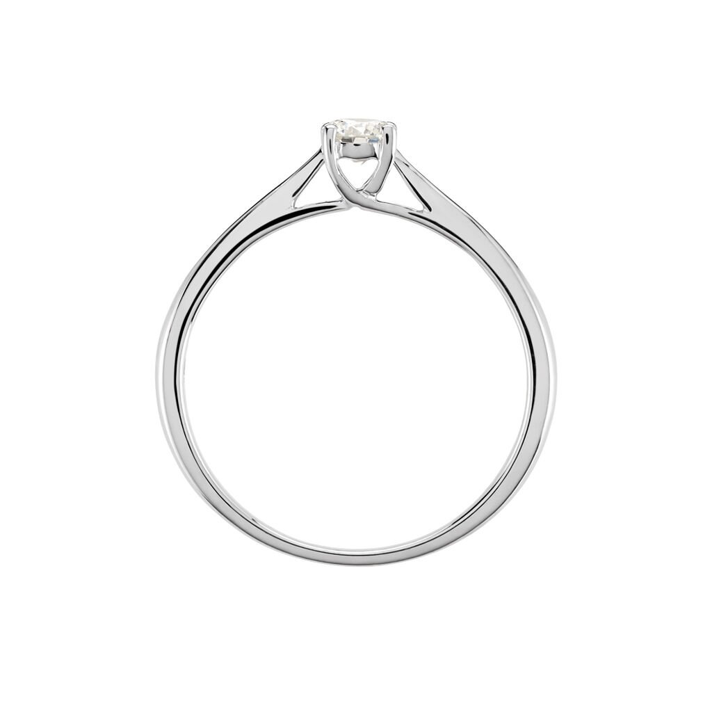 Bague Solitaire One Or Blanc Diamant - Bagues solitaires Femme | Histoire d&rsquo;Or