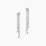 Boucles D'oreilles Pendantes Isalis Argent Blanc Oxyde De Zirconium - Boucles d'oreilles fantaisie Femme | Histoire d&rsquo;Or