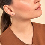 Boucles D'oreilles Puces Evonne Argent Blanc Oxyde De Zirconium - Boucles d'oreilles fantaisie Femme | Histoire d&rsquo;Or