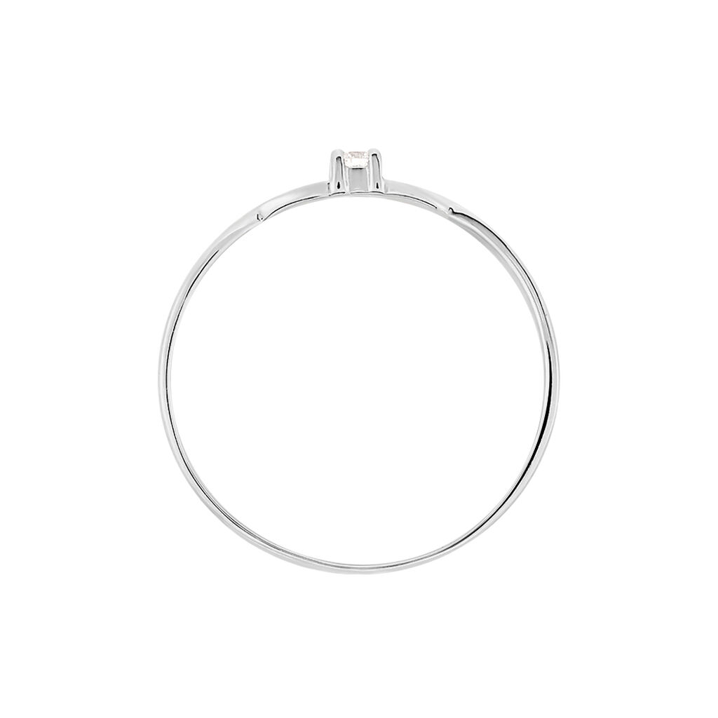 Bague Stelonie Or Blanc Diamant - Bagues solitaires Femme | Histoire d&rsquo;Or