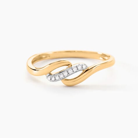 Bague Tylane Or Jaune Diamant - Bagues avec pierre Femme | Histoire d’Or