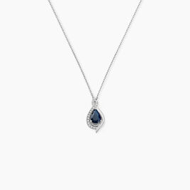 Collier Angelika Or Blanc Saphir Et Diamant - Colliers Femme | Histoire d’Or