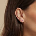 Boucles D'oreilles Puces Garland Or Jaune Oxyde De Zirconium - Clous d'oreilles Femme | Histoire d’Or