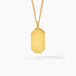 Collier Alessio Acier Jaune - Colliers fantaisie Homme | Histoire d&rsquo;Or