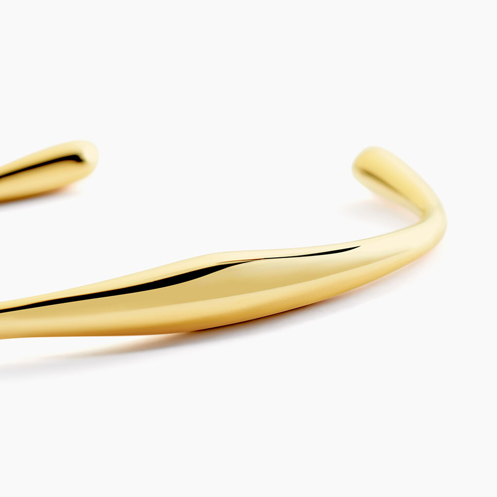 Jonc Gold Aura Acier Jaune - Bracelets joncs Femme | Histoire d’Or