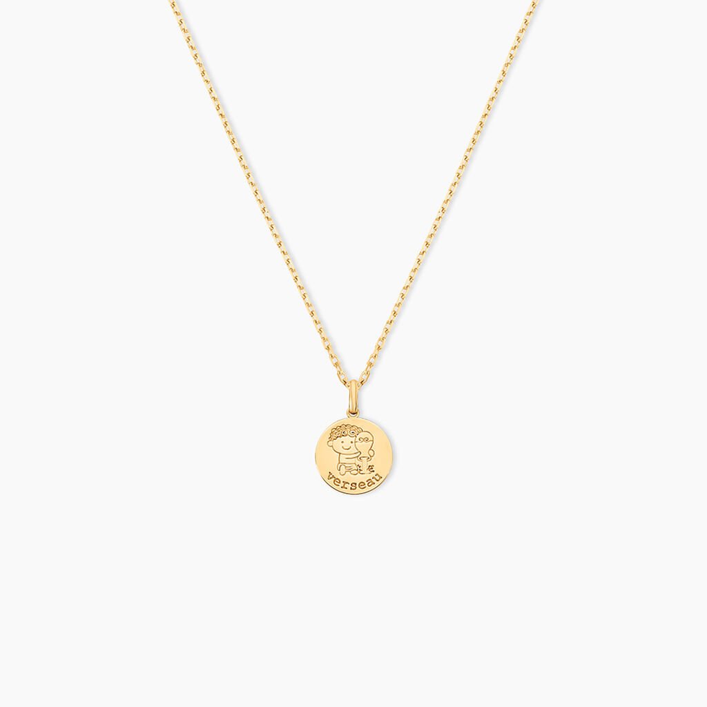 Pendentif Jannila Zodiaque Or Jaune - Cadeaux de naissance Enfant | Histoire d&rsquo;Or