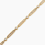 Bracelet Plaqu&eacute; Or Epilobe Oxydes De Zirconium - Bracelets Femme | Histoire d&rsquo;Or