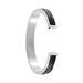 Bracelet Jonc Ahmet Acier Blanc - Bracelets fantaisie Homme | Histoire d’Or