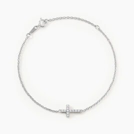 Bracelet Carlie Argent Blanc Oxyde De Zirconium - Bracelets fantaisie Femme | Histoire d’Or