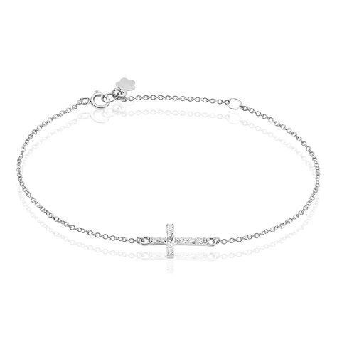 Bracelet Carlie Argent Blanc Oxyde De Zirconium - Bracelets Femme | Histoire d’Or