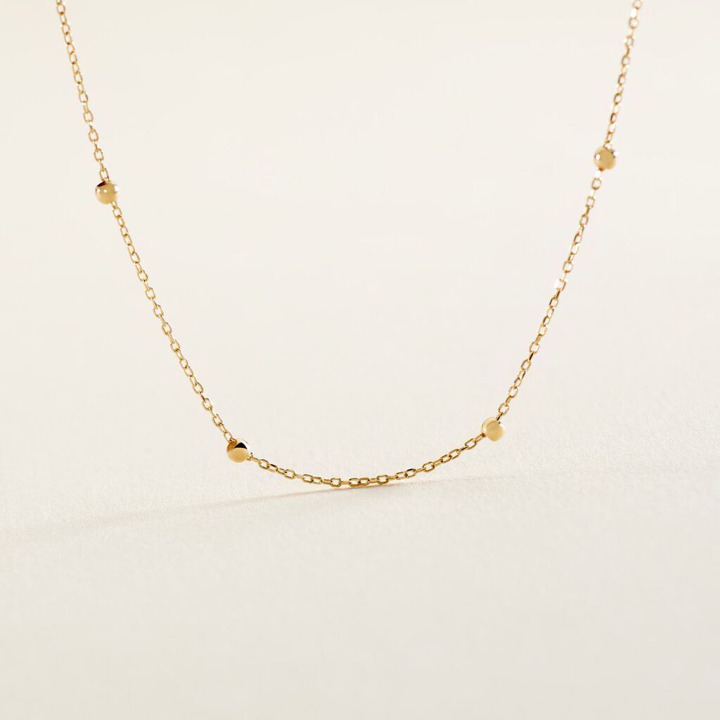Collier Booker Or Jaune - Bijoux sans pierre Femme | Histoire d&rsquo;Or
