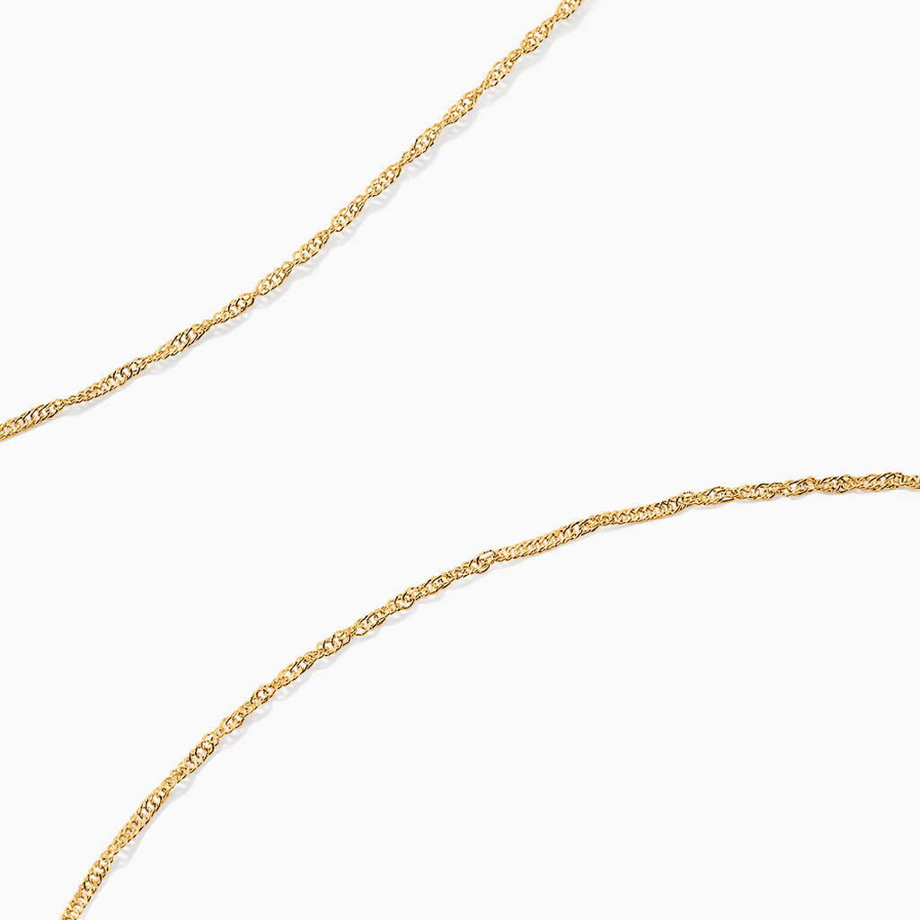 Cha&icirc;ne Imanie Maille Singapour Or Jaune - Chaines Femme | Histoire d&rsquo;Or