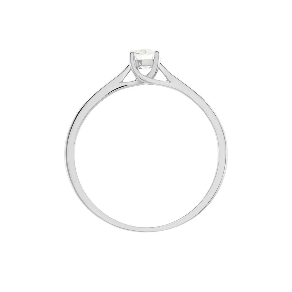 Bague Solitaire Victoria Platine Blanc Diamant - Bagues solitaires Femme | Histoire d’Or