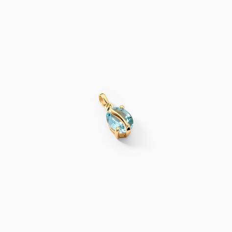 Pendentif Prudencia Argent Dor&eacute; A L'Or 750/1000 Topaze - Pendentifs Femme | Histoire d&rsquo;Or