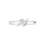 Bague Lyse Argent Blanc Oxyde De Zirconium - Bagues solitaires Femme | Histoire d&rsquo;Or