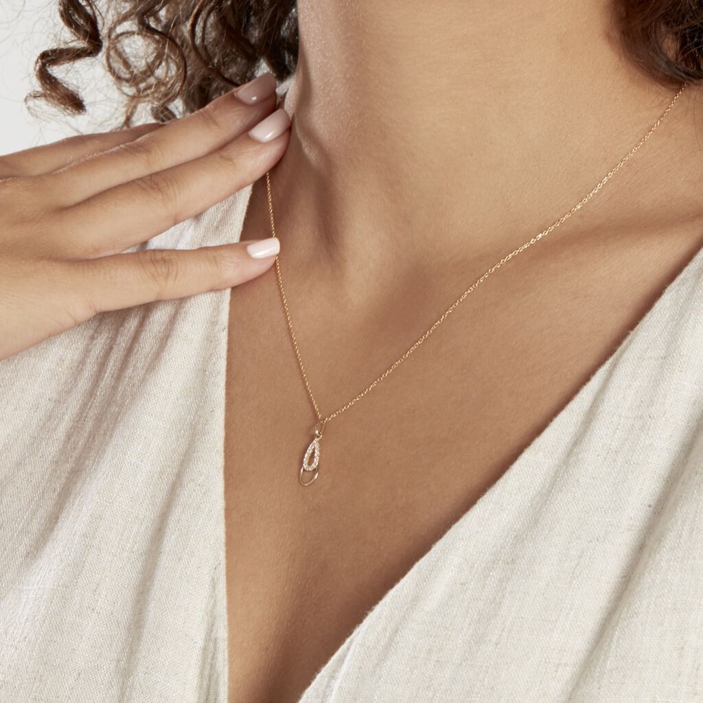 Pendentif Revelyne Or Jaune Oxyde De Zirconium - Pendentifs Femme | Histoire d’Or