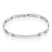 Bracelet Identité Isidore Acier Blanc - Gourmettes Homme | Histoire d’Or