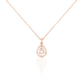 Collier Laurina Or Rose Morganite Et Diamant - Bijoux Femme | Histoire d’Or
