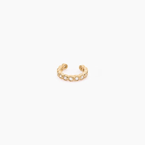 Bijou D'oreille Unitaire Silohe Plaqué Or Jaune Oxyde De Zirconium - Boucles d'oreilles fantaisie Femme | Histoire d’Or