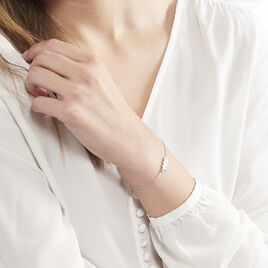 Bracelet Kalila Argent Blanc Oxyde De Zirconium - Bracelets Plume Femme | Histoire d’Or