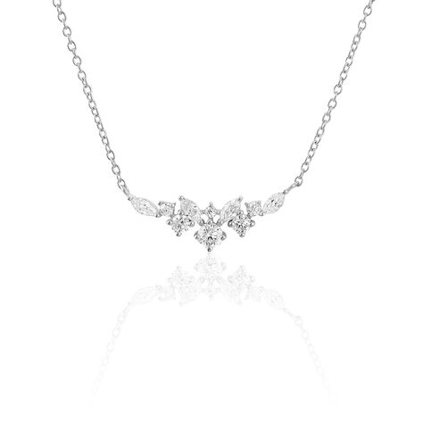 Collier Amissa Argent Blanc Oxyde De Zirconium - Colliers fantaisie Femme | Histoire d’Or